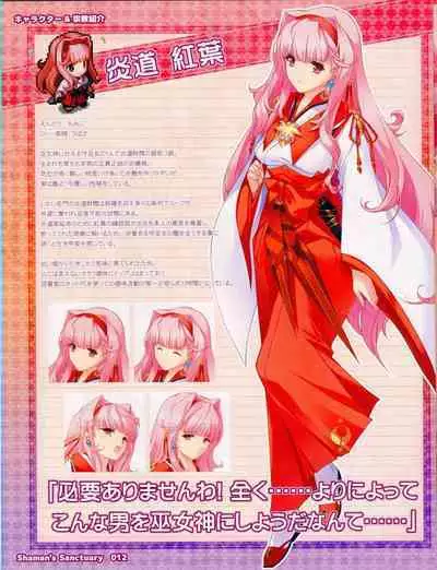 Shaman's Sanctuary -Miko no Seiiki- Booklet Manual