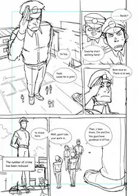 [Gakuranman/Chijimetaro] Giant Policeman - Free version (giant male comic)