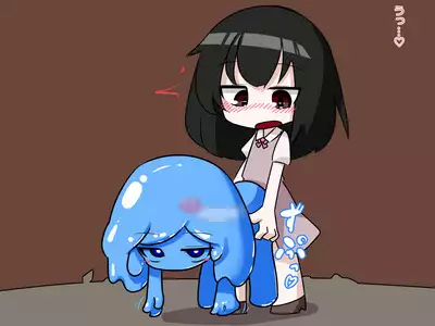 Futanari Musume ga Slime Musume ni Shiboritorareru Hanashi