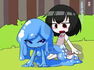 Futanari Musume ga Slime Musume ni Shiboritorareru Hanashi