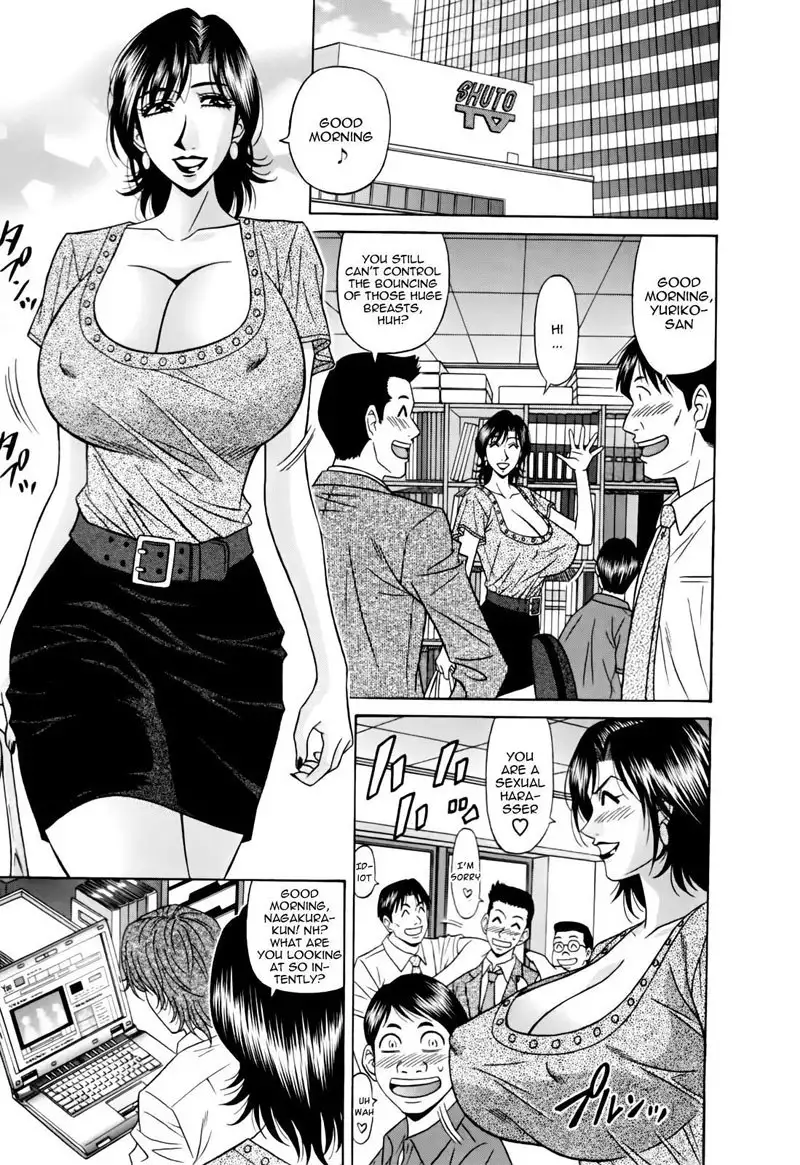 Hitozuma Bakunyuu Announcer Yuriko-san Ch7