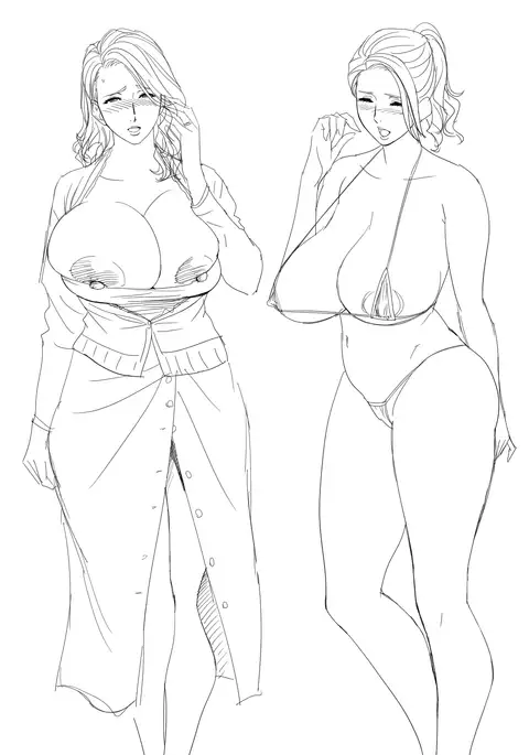 twin Milf Color Page Hokan Pack