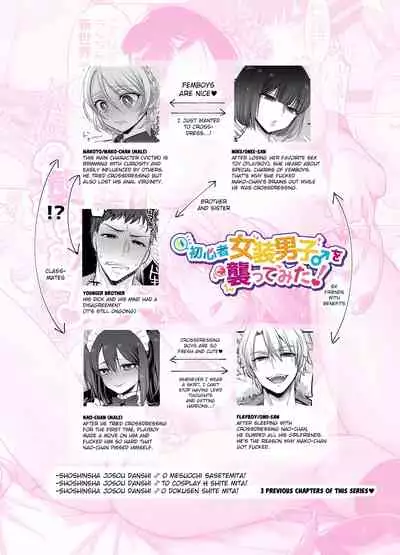 Shoshinsha Josou Danshi o Osotte Mita