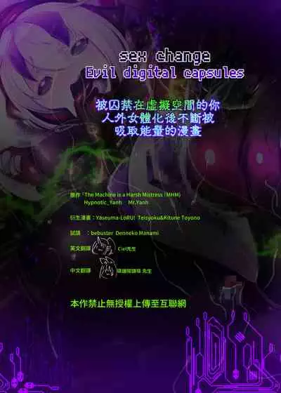 [やせうまロール (定食、とよのきつね。、Hypnotic_Yanh)] 被囚禁的你变成了人外女体化并且不断地被吸走能量-反转alternative