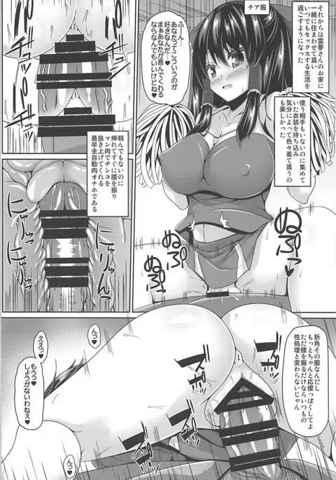 Reimu-san to Cosplay Sex Shitai.