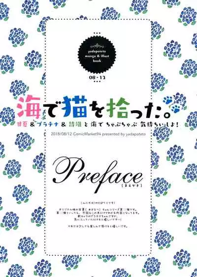 (C94) [Yadapot (Yadapoteto)] Umi de Neko o Hirotta.