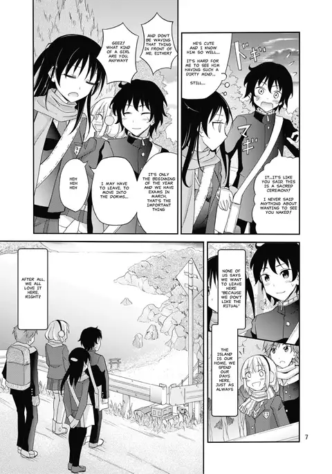 Shima no Narawashi Zenra de Misogi