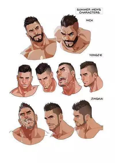 Summer Men vol.3 Muscle milk bath