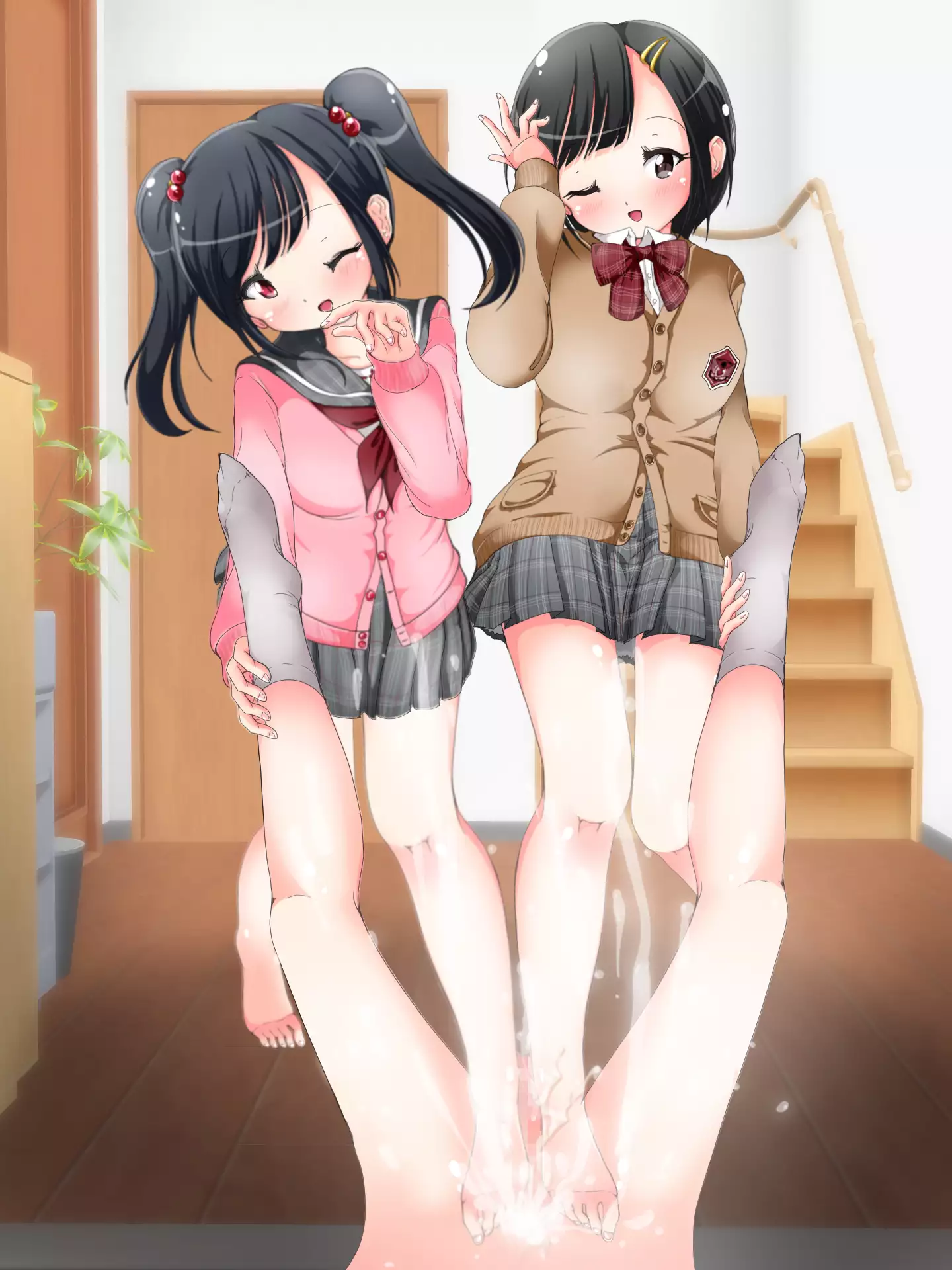 Ashi de Nando mo Choukyou Sarechau!! Aki no Seifuku Kaikan Ashikoki