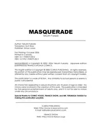 [Fukada Takushi] Masquerade [English]