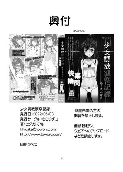 Shoujo Choukyou Kansatsu Kiroku