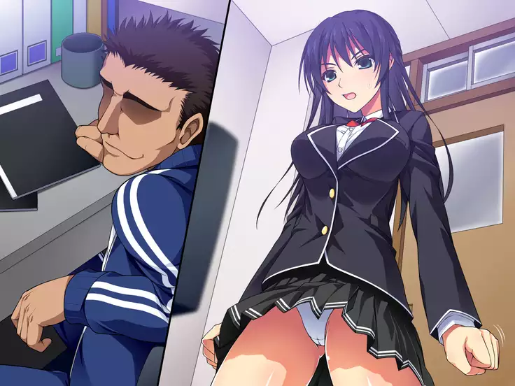 Suieibu Buchou no Kyonyuu JK ga Furyou Kyoushi ni Otosareru Ohanashi